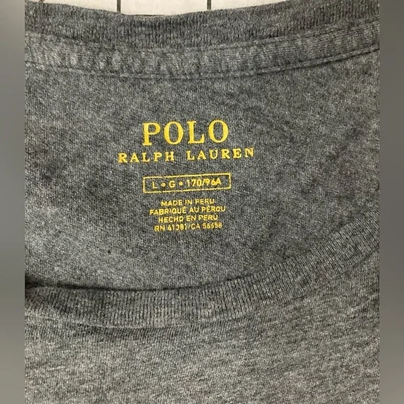 (2) Polo Ralph Lauren Women’s Large Grey Tees - Picture 9 of 10